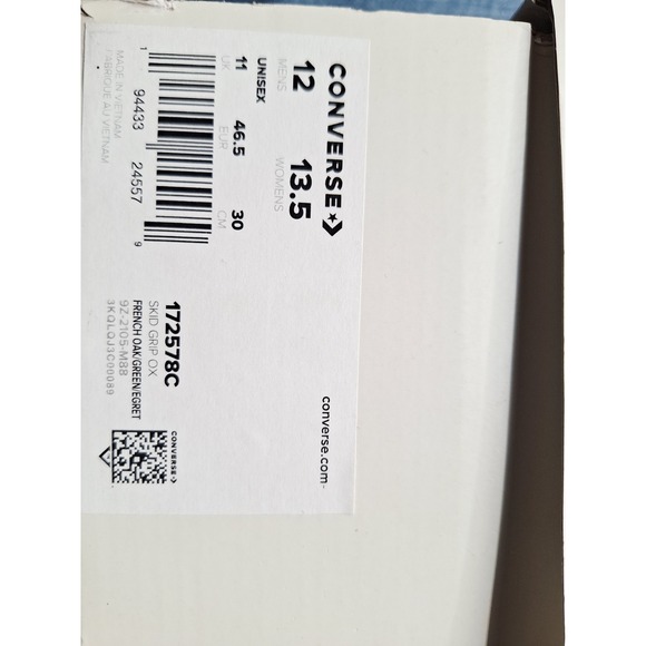 Men Sz 12 Converse John Elliott x Skid Grip French Oak Green Top-sider Camo - Picture 4 of 11